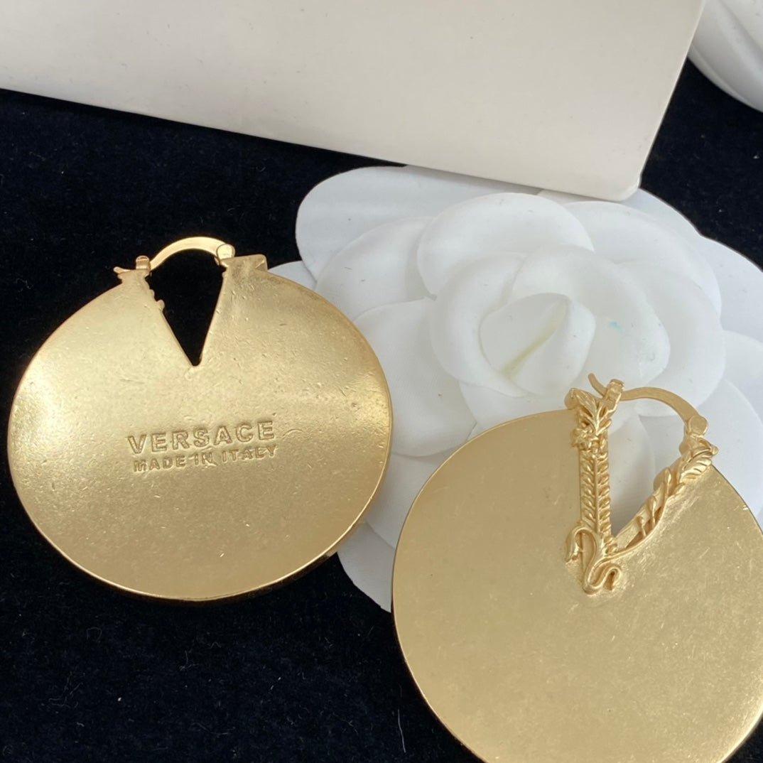 Personalized Large Disc Earrings