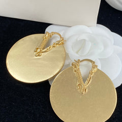 Personalized Large Disc Earrings