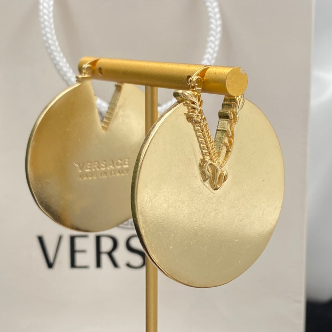 Personalized Large Disc Earrings