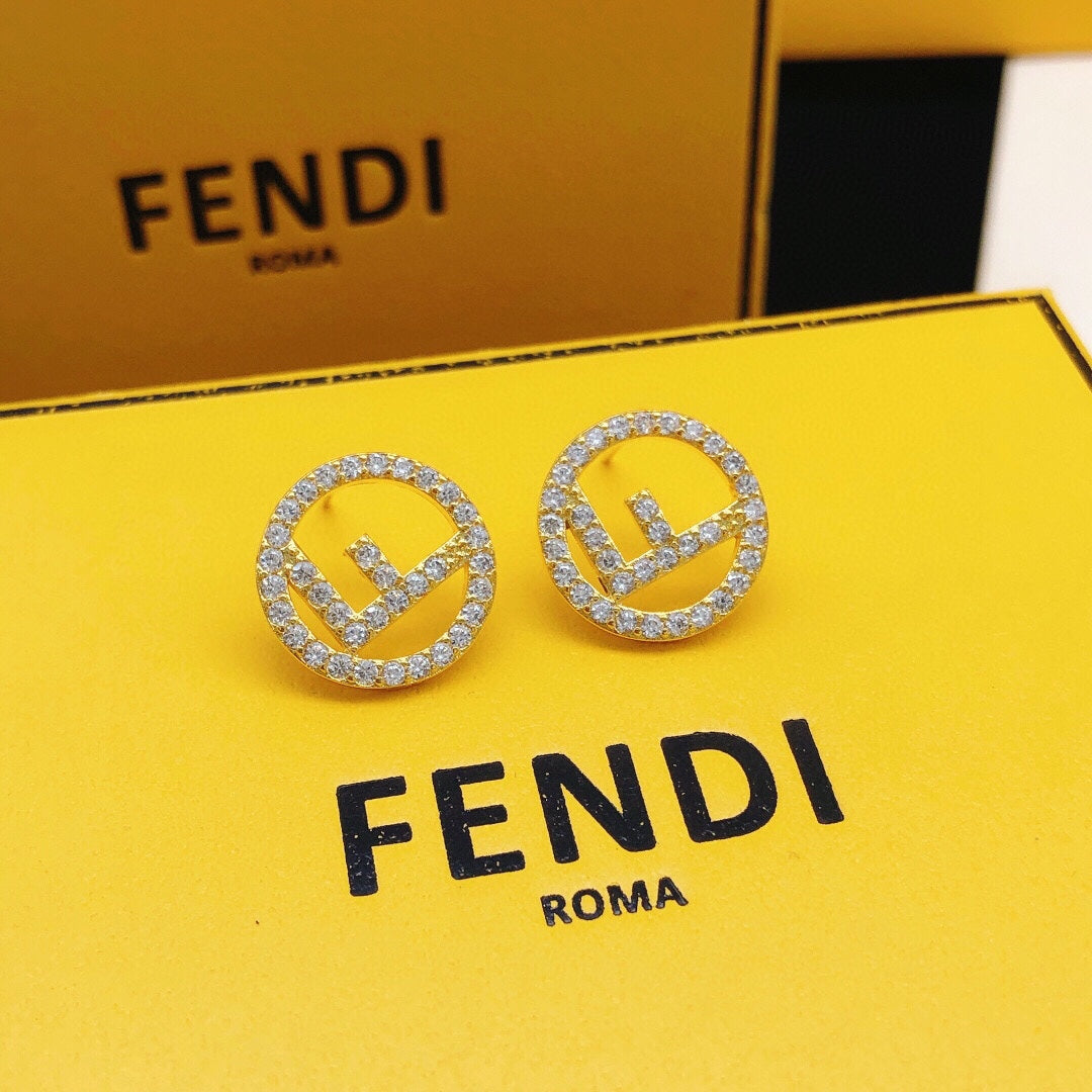 Diamond-Filled Earrings