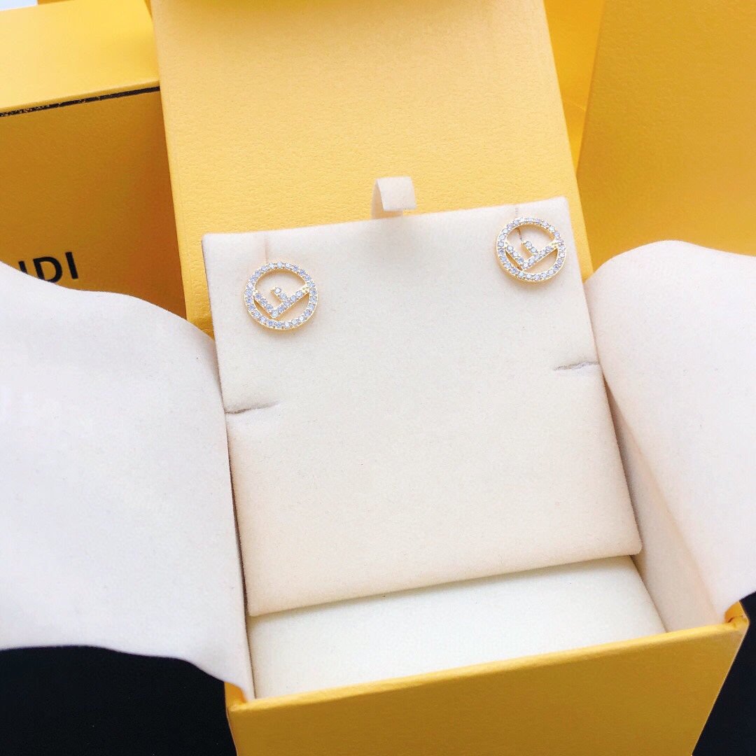 Diamond-Filled Earrings