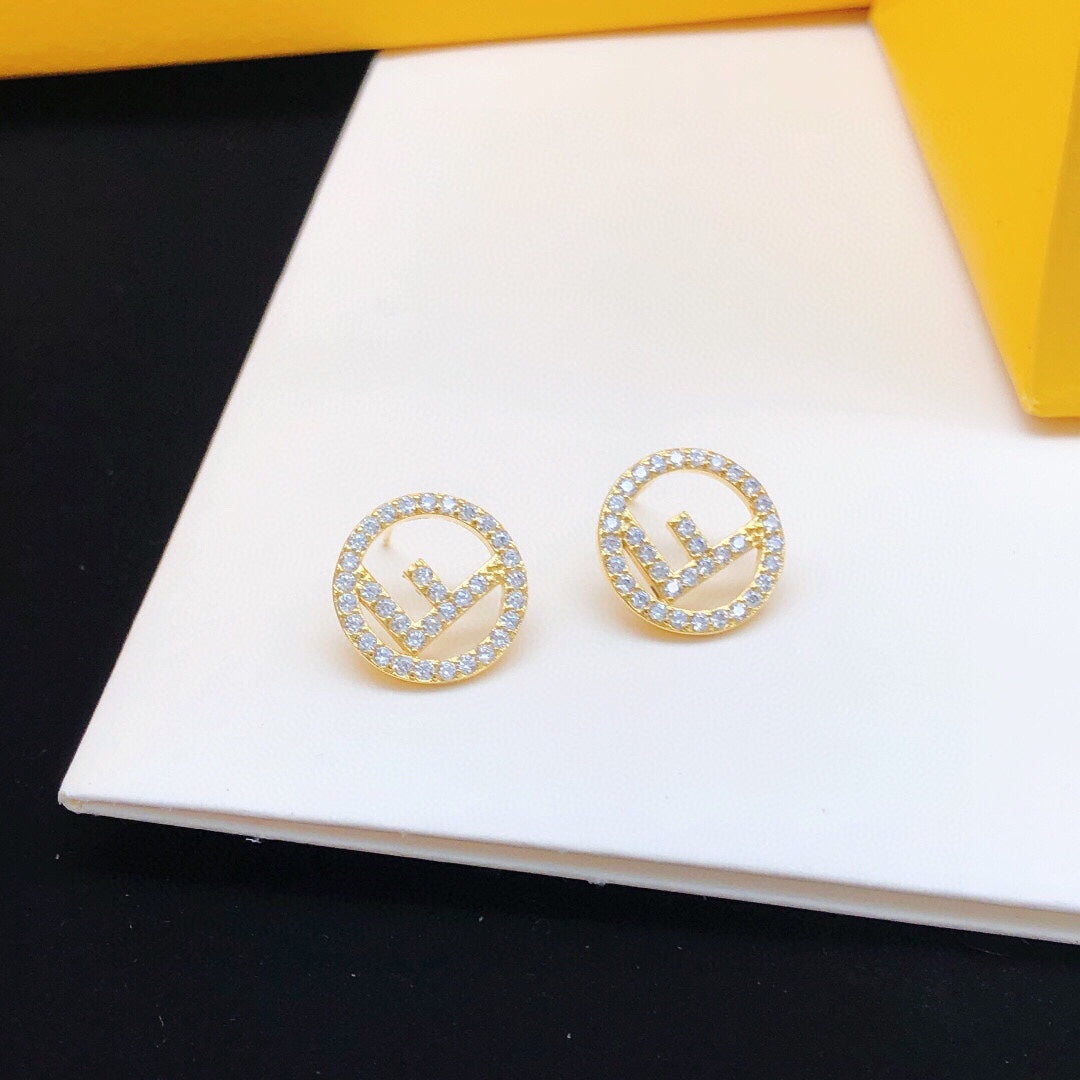 Diamond-Filled Earrings
