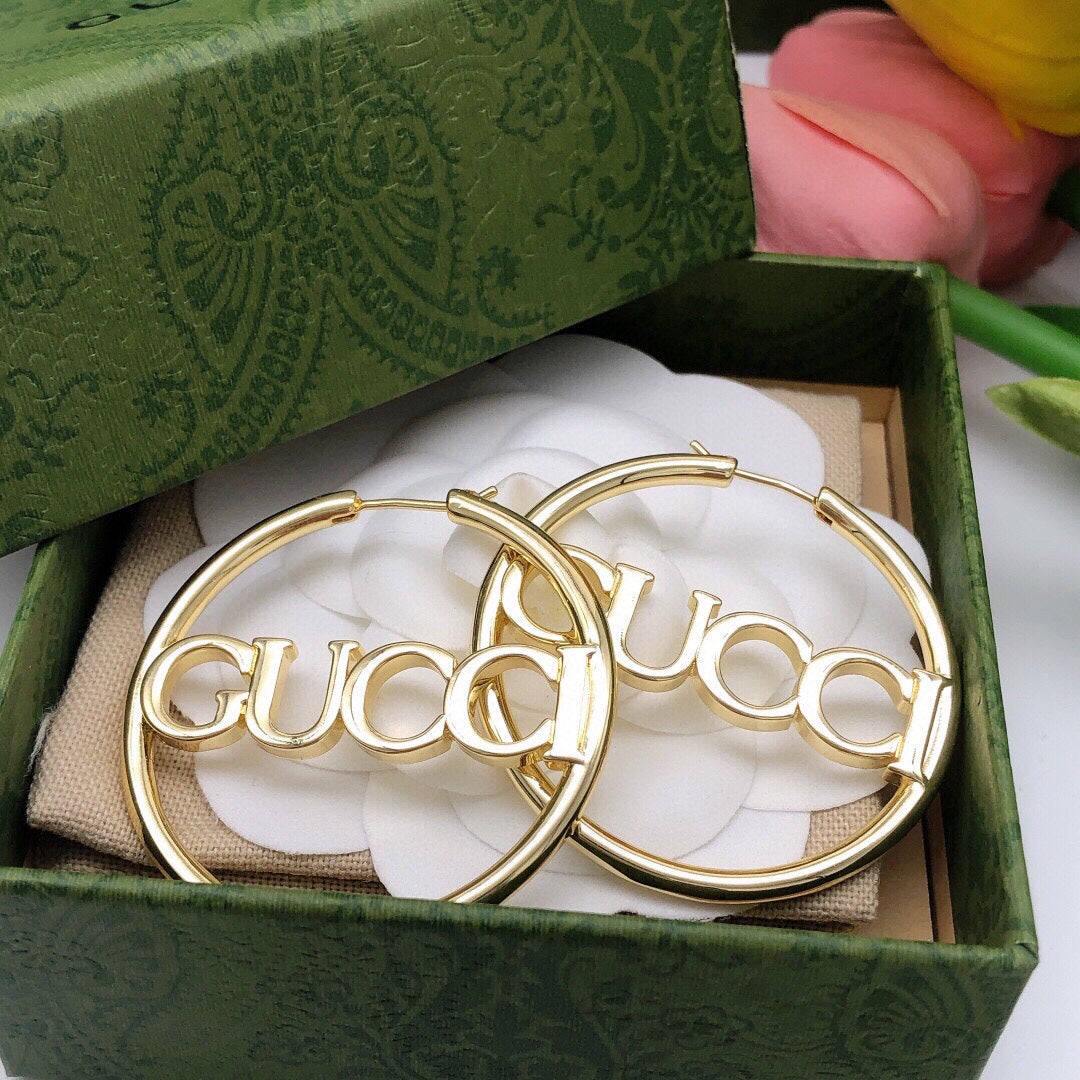 Classic Engraved Hoop Earrings