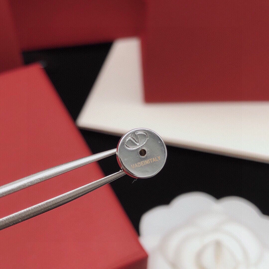 Mini Letter Earrings with Diamonds