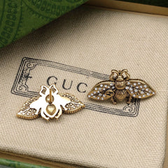 Personalized Bee Diamond Earrings