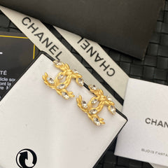 Classic Diamond Wheat Earrings