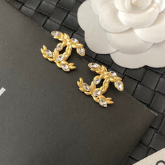 Classic Diamond Wheat Earrings