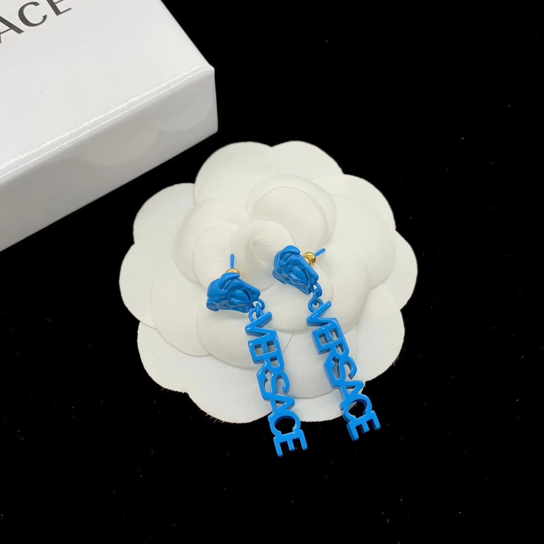 Colorful Avatar Letter Earrings