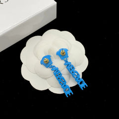 Colorful Avatar Letter Earrings