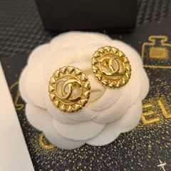 Heart-shaped Hollow Letter Earrings