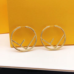 Diamond Edge Large Hoop Earrings