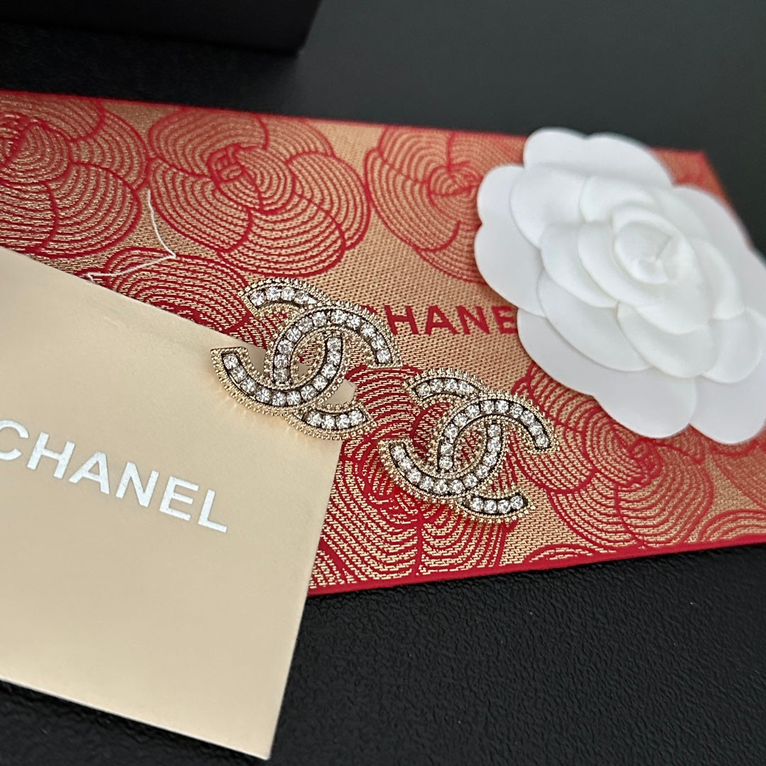 Stylish Diamond Letter Earrings