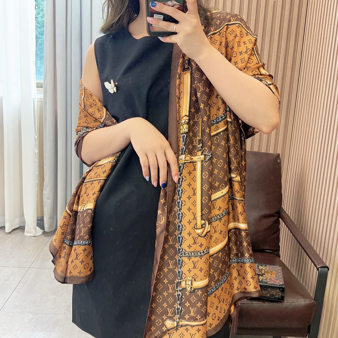 Lightweight silk shawl