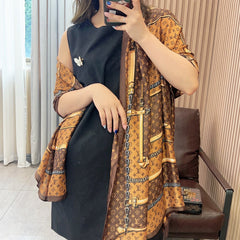 Lightweight silk shawl