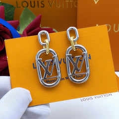 Gold Silver Drop Earrings