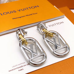 Gold Silver Drop Earrings