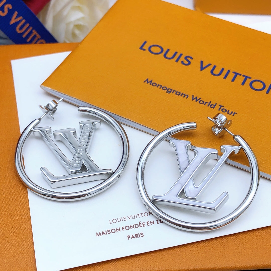 Round Oil Drop Earrings