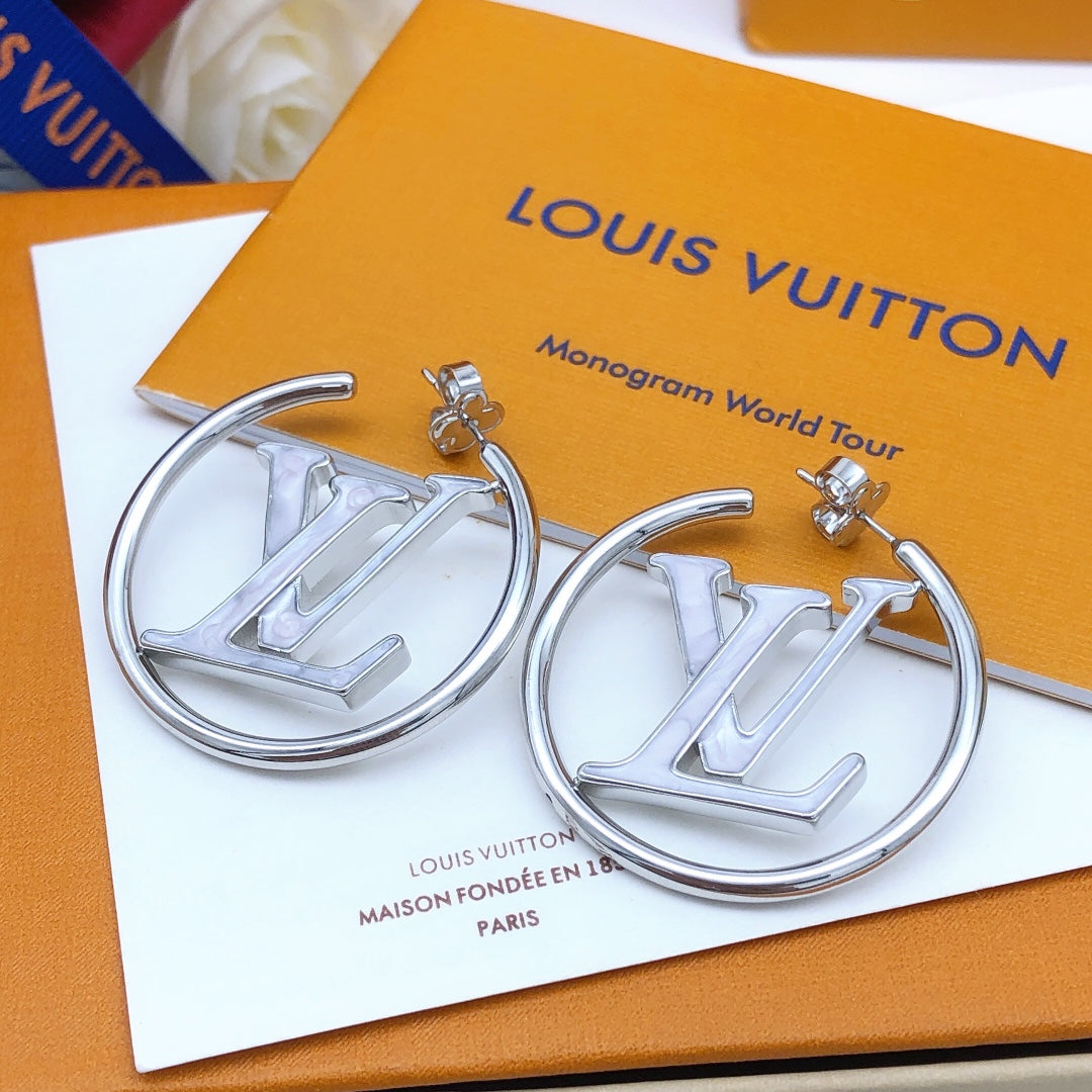 Round Oil Drop Earrings