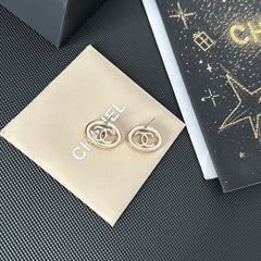 Sparkling Oval Diamond Earrings