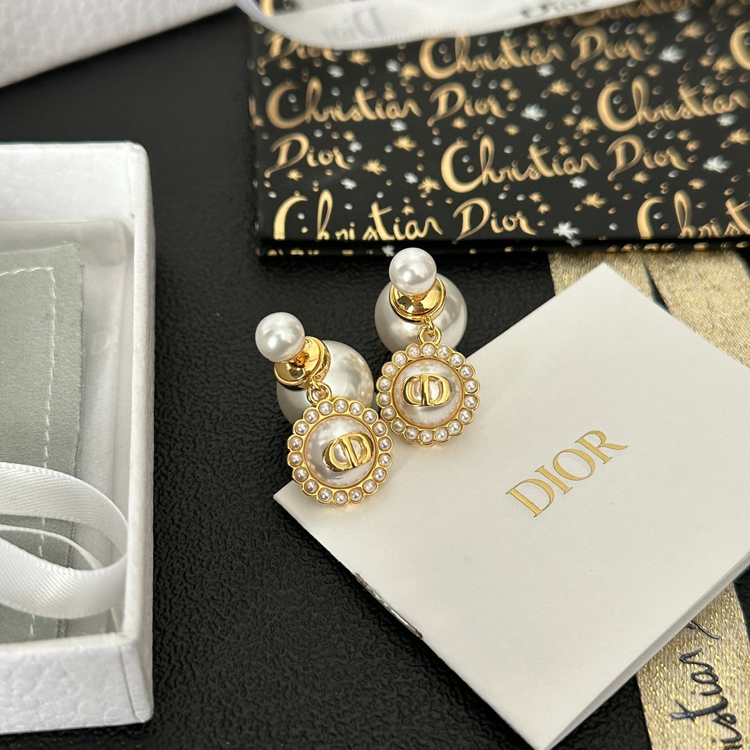 Classic Double Pearl Earrings