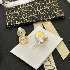 Classic Double Pearl Earrings