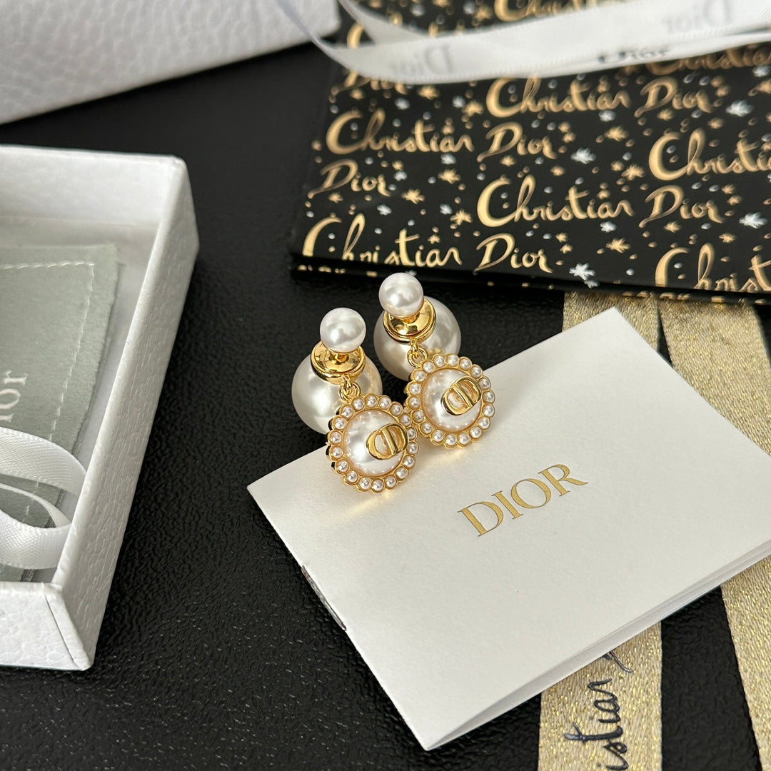 Classic Double Pearl Earrings