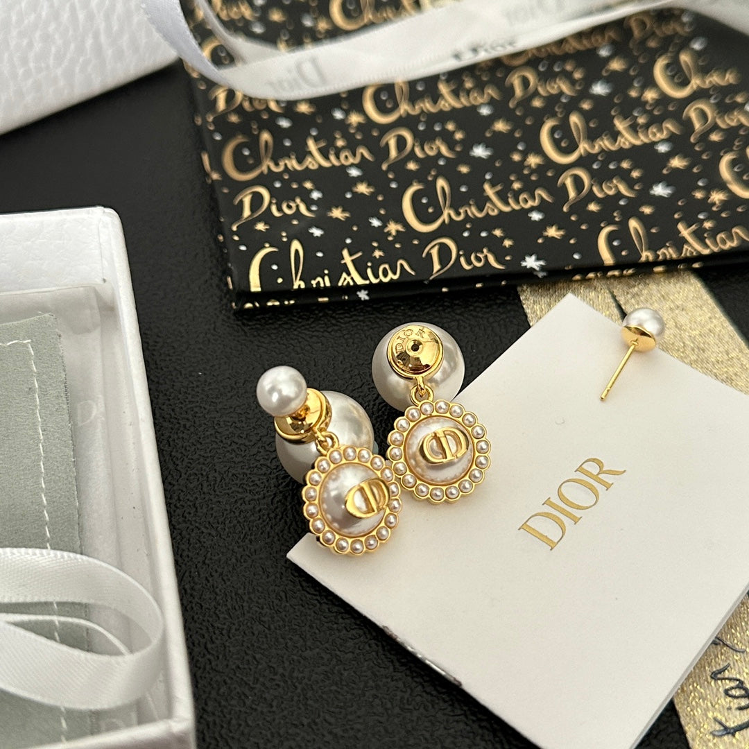 Classic Double Pearl Earrings