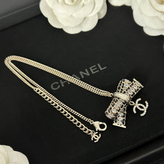 Crystal Bow Necklace
