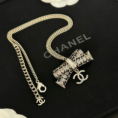 Crystal Bow Necklace