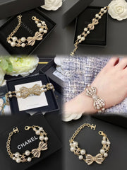 Bow Pearl Bracelet