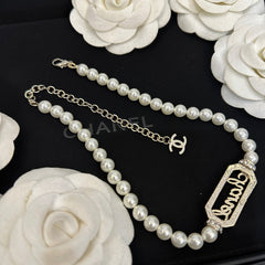 Diamond and pearl necklace