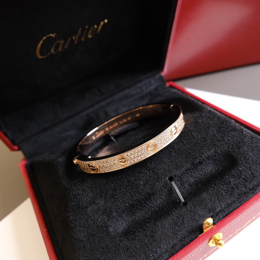 Classic sparkling full diamond bracelet