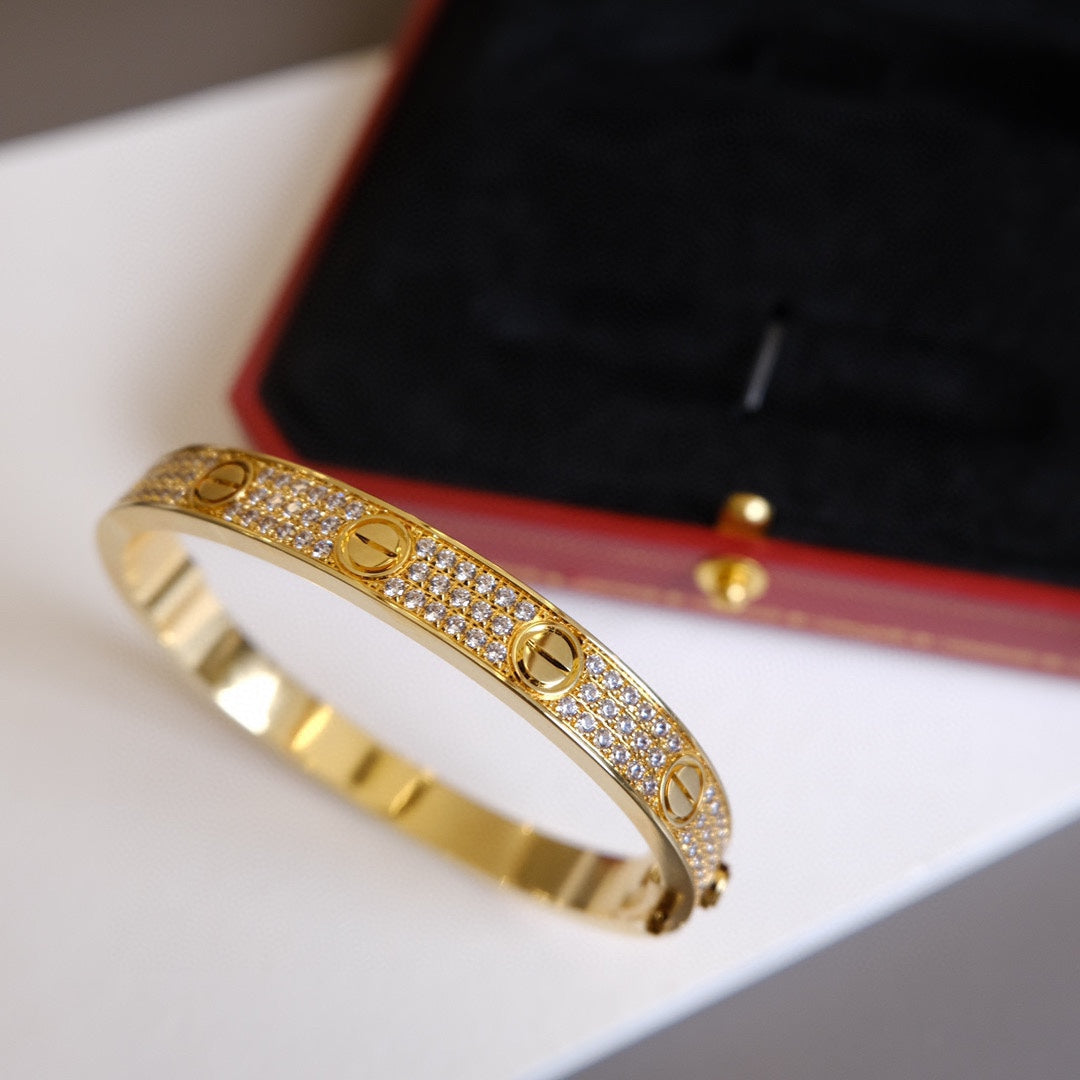 Classic sparkling full diamond bracelet