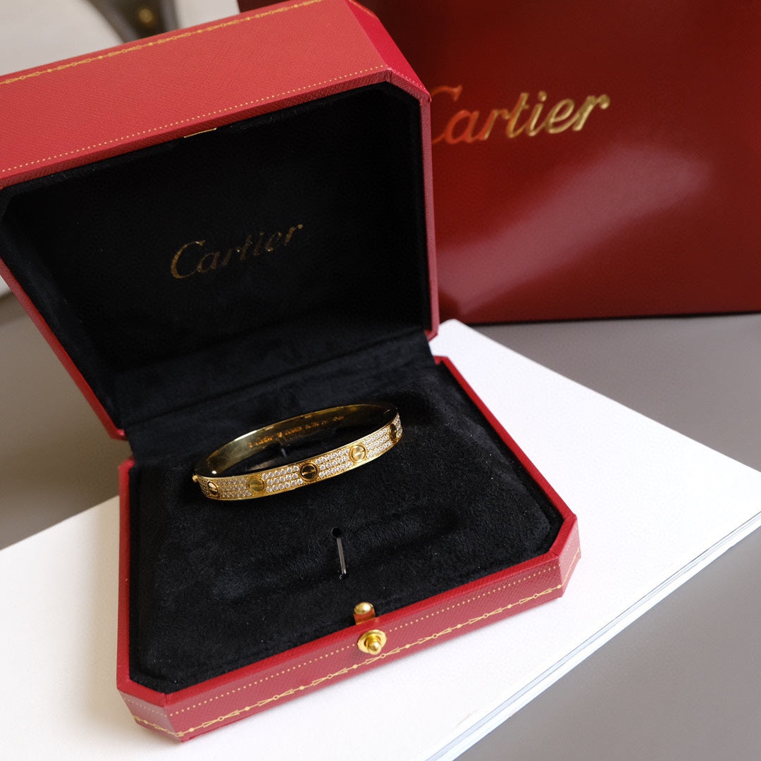 Classic sparkling full diamond bracelet