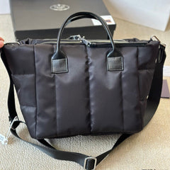Black Nylon Messenger Bag