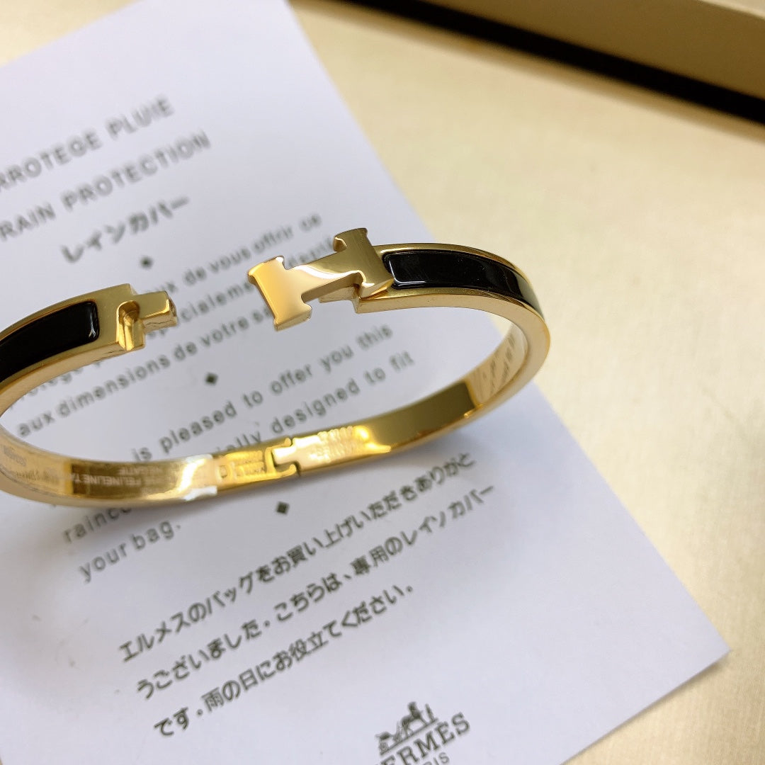 Classic 6mm Narrow Enamel Bracelet