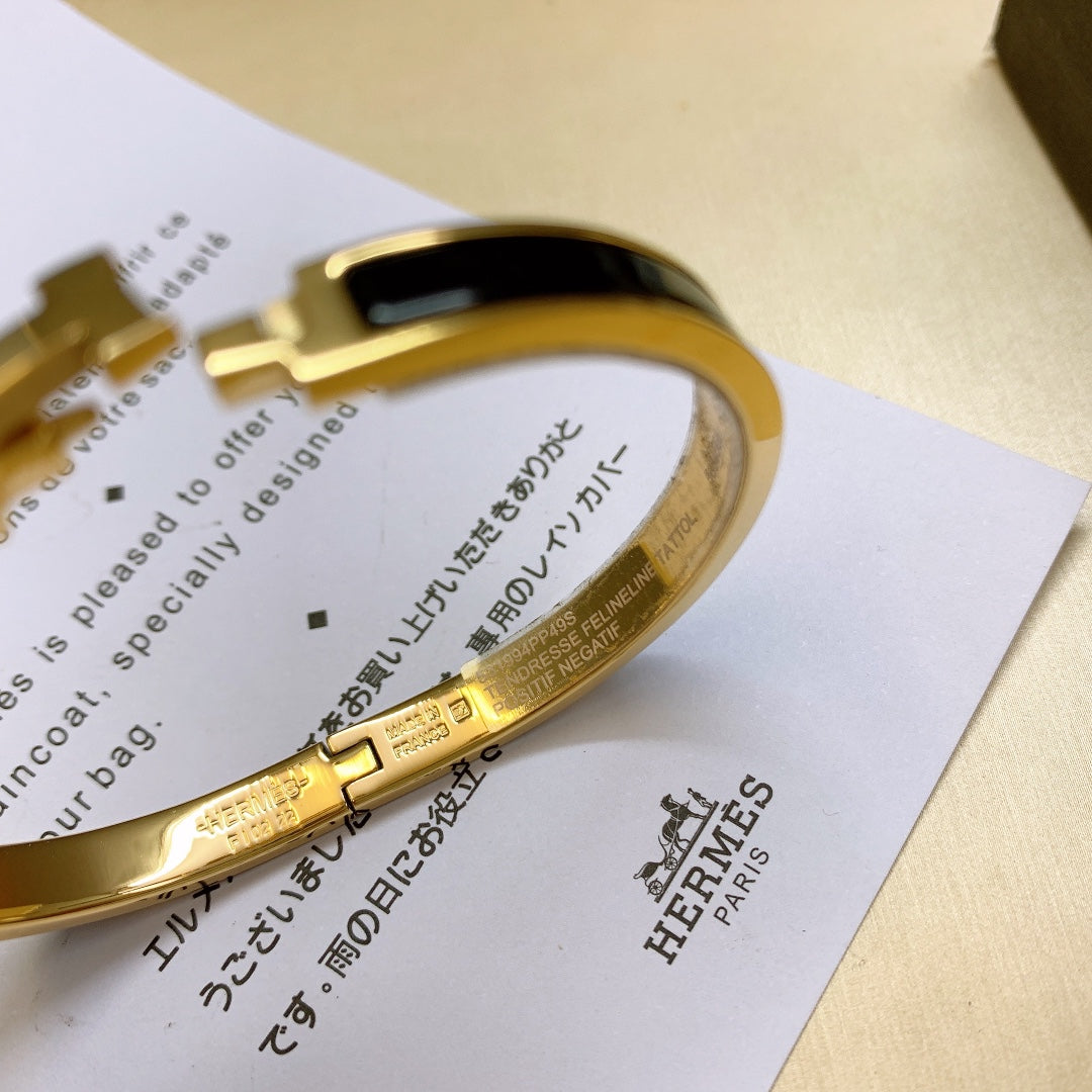 Classic 6mm Narrow Enamel Bracelet