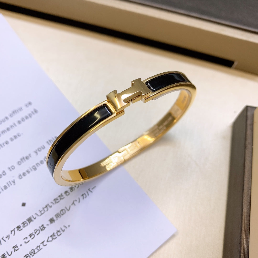 Classic 6mm Narrow Enamel Bracelet