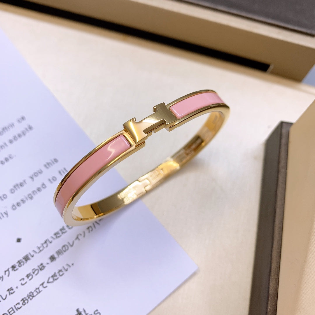 Classic 6mm Narrow Enamel Bracelet