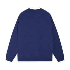 Knitted embroidered cashmere sweatshirt