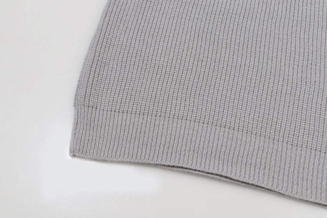 Patch cashmere sweatshirt