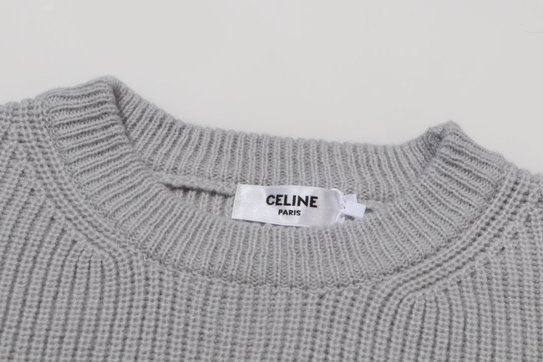 Patch cashmere sweatshirt