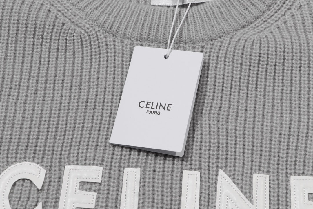 Patch cashmere sweatshirt