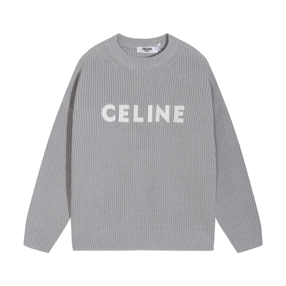 Patch cashmere sweatshirt