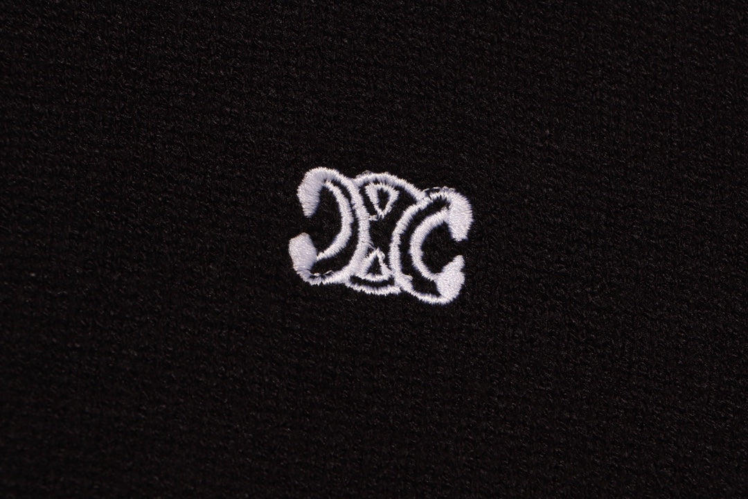 Zippered knitted cashmere sweatshirt