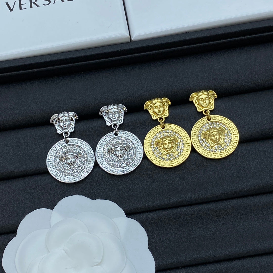 Diamond Avatar Pendant Earrings