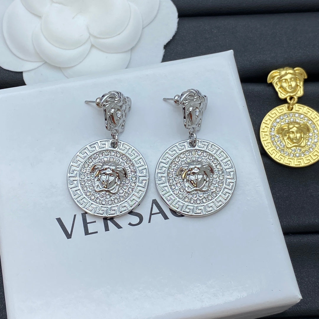 Diamond Avatar Pendant Earrings