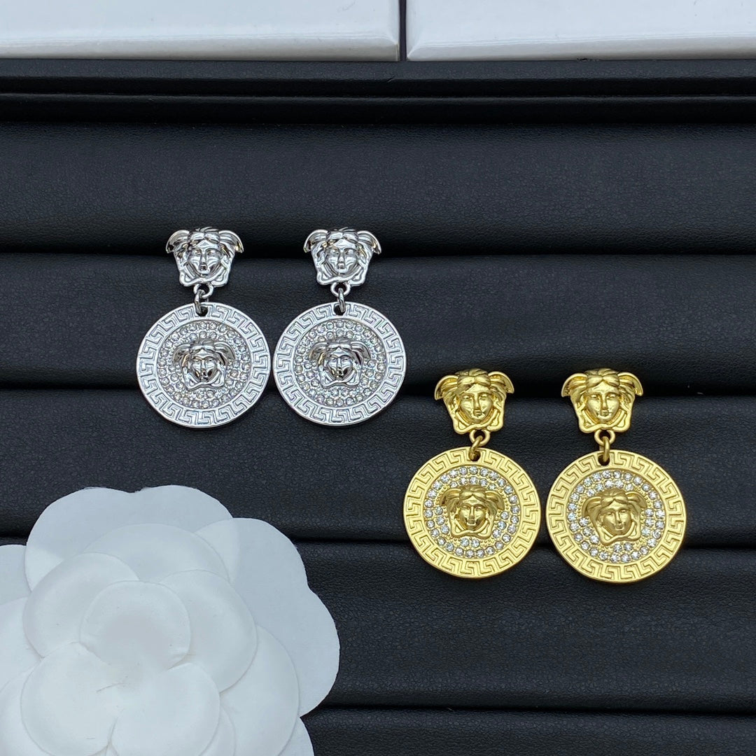 Diamond Avatar Pendant Earrings