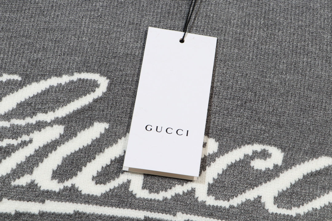 Knitted jacquard cashmere sweatshirt
