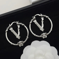 Personalized Avatar Circle Earrings